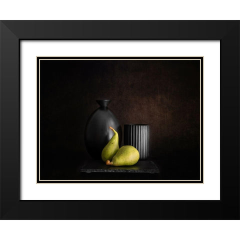 Double Duo Black Modern Wood Framed Art Print with Double Matting by Giani, Cristiano