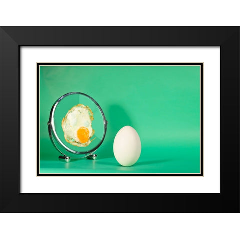 Alter Ego I Black Modern Wood Framed Art Print with Double Matting by von Diepenbroek, Christine