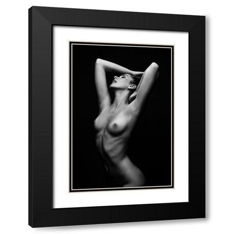 Sensual Beauty [Romana U] Black Modern Wood Framed Art Print with Double Matting by Krystynek MQEP, Martin