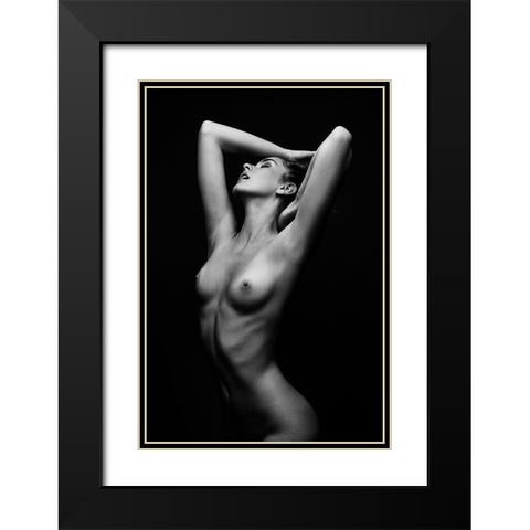 Sensual Beauty [Romana U] Black Modern Wood Framed Art Print with Double Matting by Krystynek MQEP, Martin
