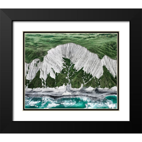 Sakhalin Black Modern Wood Framed Art Print with Double Matting by Dydkovskiy, Igor