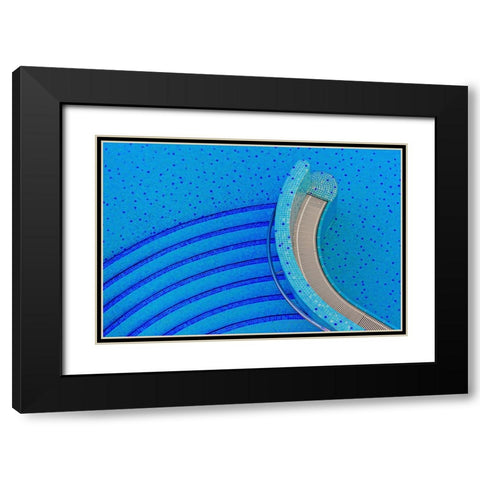 Downstairs Black Modern Wood Framed Art Print with Double Matting by Endermann, Rolf