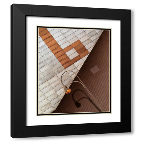 B Black Modern Wood Framed Art Print with Double Matting by Buczkowski, Tomasz