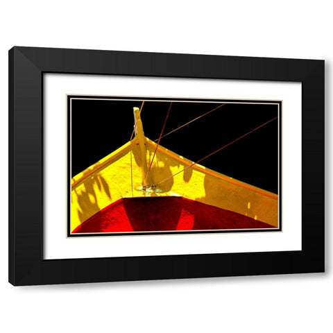 Boat - V Black Modern Wood Framed Art Print with Double Matting by Wood, Carlos