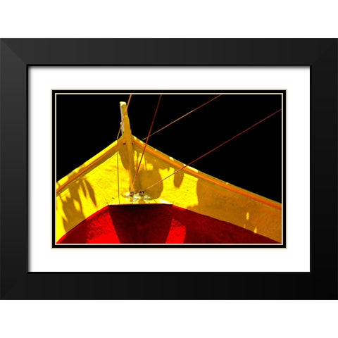 Boat - V Black Modern Wood Framed Art Print with Double Matting by Wood, Carlos