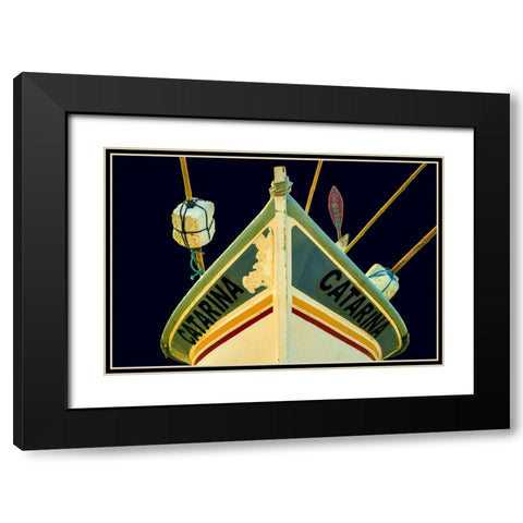 Boat - Xxv Black Modern Wood Framed Art Print with Double Matting by Wood, Carlos
