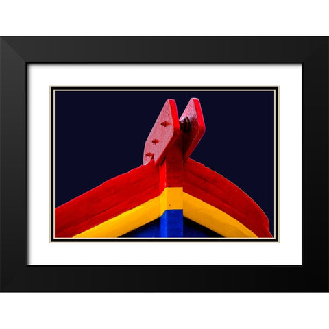 Boat - Xl Black Modern Wood Framed Art Print with Double Matting by Wood, Carlos