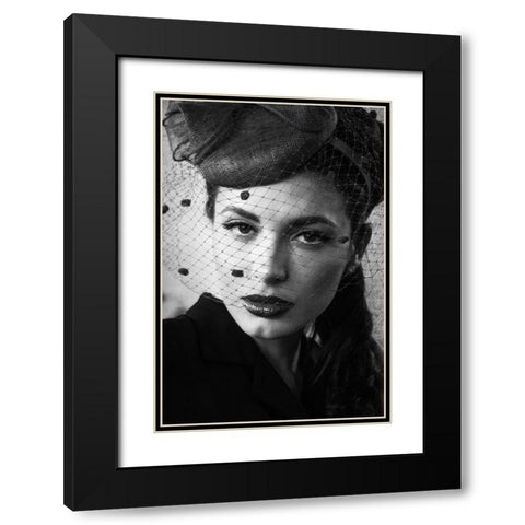 Untitled Black Modern Wood Framed Art Print with Double Matting by Skip, Anthony