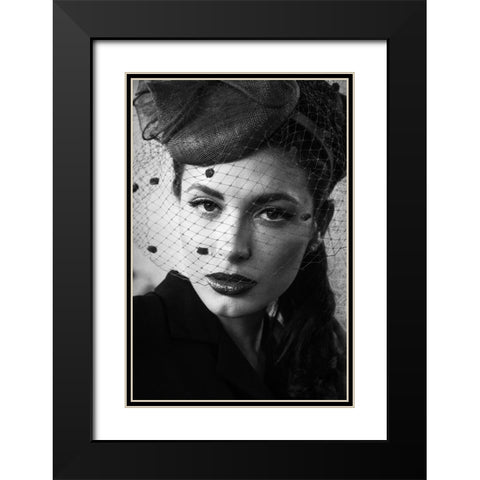 Untitled Black Modern Wood Framed Art Print with Double Matting by Skip, Anthony