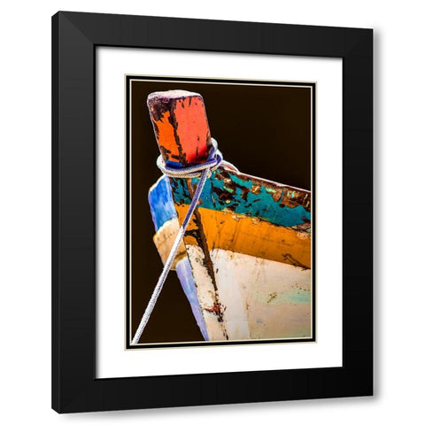 Boat - Xlix Black Modern Wood Framed Art Print with Double Matting by Wood, Carlos