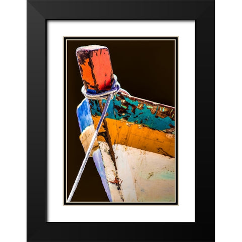 Boat - Xlix Black Modern Wood Framed Art Print with Double Matting by Wood, Carlos