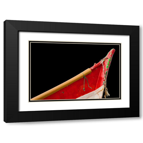 Boat - L Black Modern Wood Framed Art Print with Double Matting by Wood, Carlos