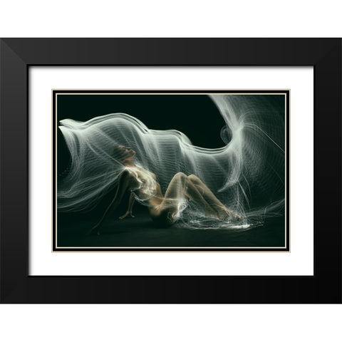 Rem_0090 Black Modern Wood Framed Art Print with Double Matting by Apshenieks, Andris