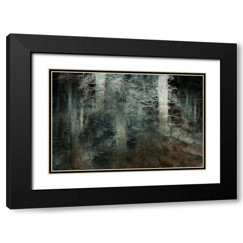 From The Hill Black Modern Wood Framed Art Print with Double Matting by Talen, Nel