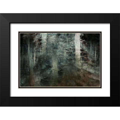 From The Hill Black Modern Wood Framed Art Print with Double Matting by Talen, Nel
