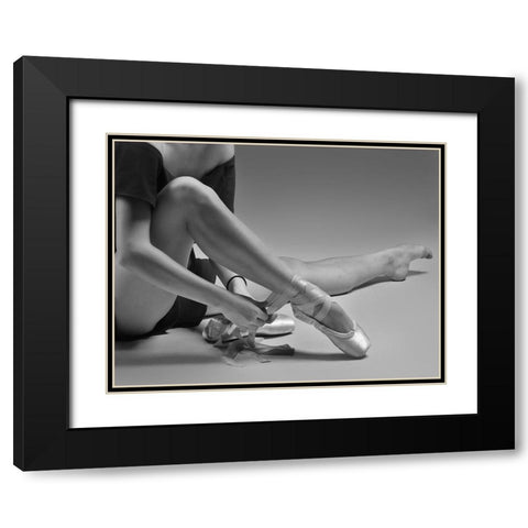 Untitled Black Modern Wood Framed Art Print with Double Matting by Li, Rob