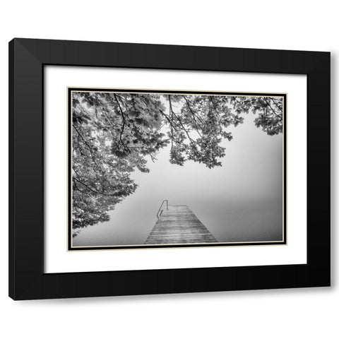 The Sound Of Silence Black Modern Wood Framed Art Print with Double Matting by Lisa Roeder, Margit