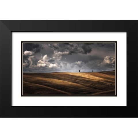As The Sun Kisses The Sky Black Modern Wood Framed Art Print with Double Matting by De Franzoni, Thomas