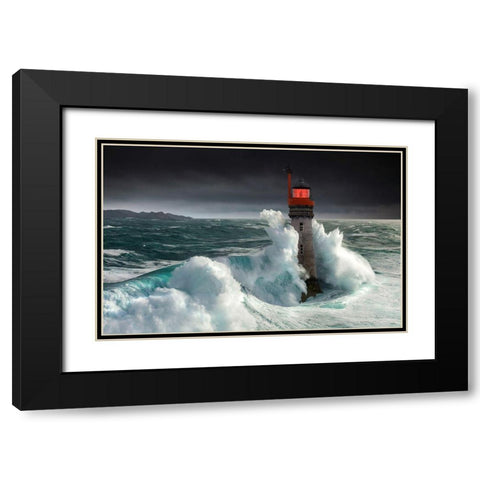 Alex Anger Black Modern Wood Framed Art Print with Double Matting by Bacus, Pierre