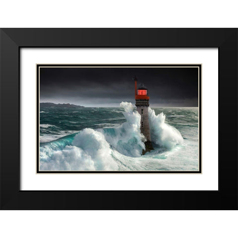 Alex Anger Black Modern Wood Framed Art Print with Double Matting by Bacus, Pierre