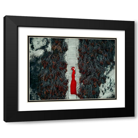 My Road-My Dream-My Life... Black Modern Wood Framed Art Print with Double Matting by Bolgov, Ruslan