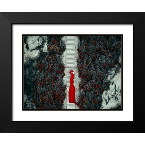 My Road-My Dream-My Life... Black Modern Wood Framed Art Print with Double Matting by Bolgov, Ruslan