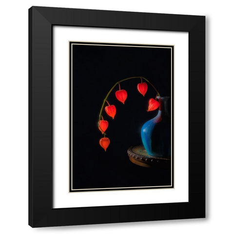 Chinese Lantern Black Modern Wood Framed Art Print with Double Matting by Jacobs, Lydia