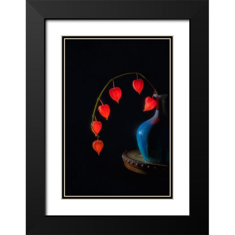 Chinese Lantern Black Modern Wood Framed Art Print with Double Matting by Jacobs, Lydia