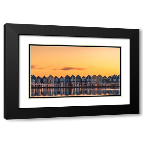 Fragile Like Feather Black Modern Wood Framed Art Print with Double Matting by Nakulphotography