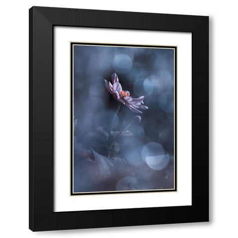 Dancing In The Dark Black Modern Wood Framed Art Print with Double Matting by BRAVIN, Fabien