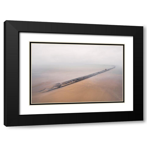 A Fine Day To Exit Black Modern Wood Framed Art Print with Double Matting by De Franzoni, Thomas