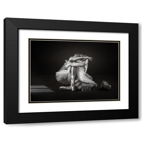 Out Of Order Black Modern Wood Framed Art Print with Double Matting by O Mahony, Kieran