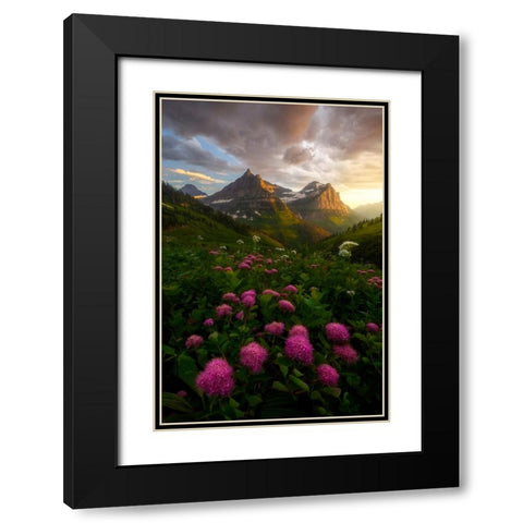 As It Fades Black Modern Wood Framed Art Print with Double Matting by Dyar, Ryan