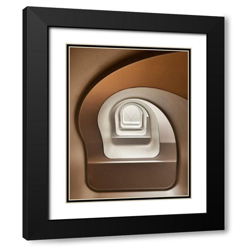 Looking Up Black Modern Wood Framed Art Print with Double Matting by Reichert, Renate