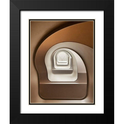 Looking Up Black Modern Wood Framed Art Print with Double Matting by Reichert, Renate