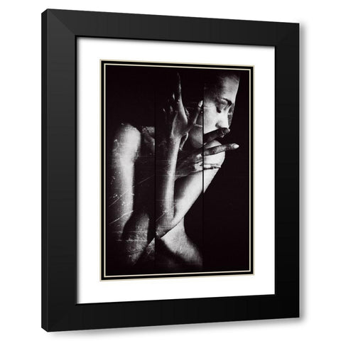 Triptych Black Modern Wood Framed Art Print with Double Matting by Bolgov (Axe), Ruslan