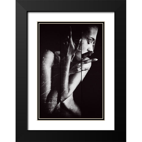Triptych Black Modern Wood Framed Art Print with Double Matting by Bolgov (Axe), Ruslan