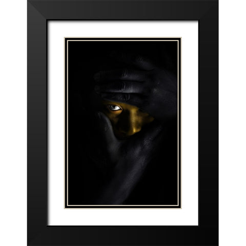 The Silence Black Modern Wood Framed Art Print with Double Matting by Petrocca, Domenico