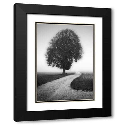 Poet Black Modern Wood Framed Art Print with Double Matting by Schulz, Alexej
