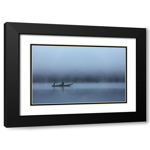 Best Companion Black Modern Wood Framed Art Print with Double Matting by Hermann, Uschi