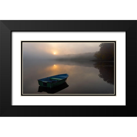 The Power Of Calm. Black Modern Wood Framed Art Print with Double Matting by Kowalczyk, Slawomir