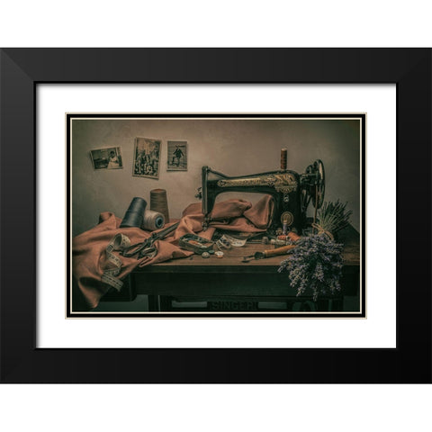 Memory Black Modern Wood Framed Art Print with Double Matting by Sleiby, Hussam