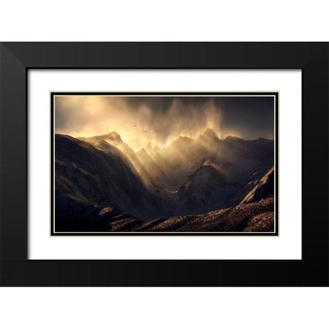 Polterzeitgeist Black Modern Wood Framed Art Print with Double Matting by Dyar, Ryan
