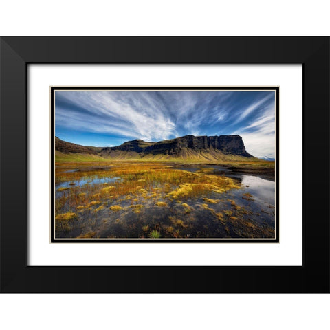 Late Summer Day Black Modern Wood Framed Art Print with Double Matting by H. Ingibergsson, Torsteinn
