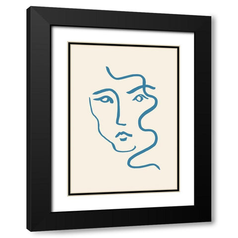 Portrait 03 Black Modern Wood Framed Art Print with Double Matting by 1x Studio