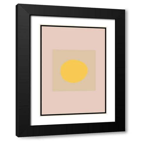 The Sun Black Modern Wood Framed Art Print with Double Matting by 1x Studio