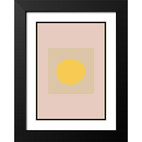 The Sun Black Modern Wood Framed Art Print with Double Matting by 1x Studio