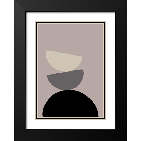 The Tower Black Modern Wood Framed Art Print with Double Matting by 1x Studio