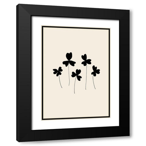 Black Sorrel Black Modern Wood Framed Art Print with Double Matting by 1x Studio