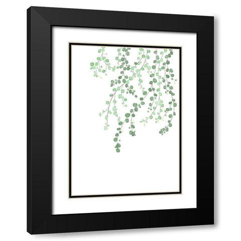 Birch Tree Black Modern Wood Framed Art Print with Double Matting by 1x Studio II